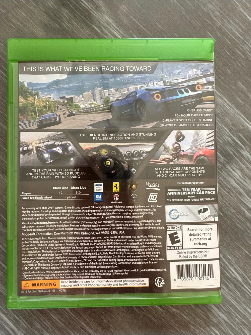 Microsoft Forza Motorsport 6 Ten Year Anniversary Edition (green, blue)